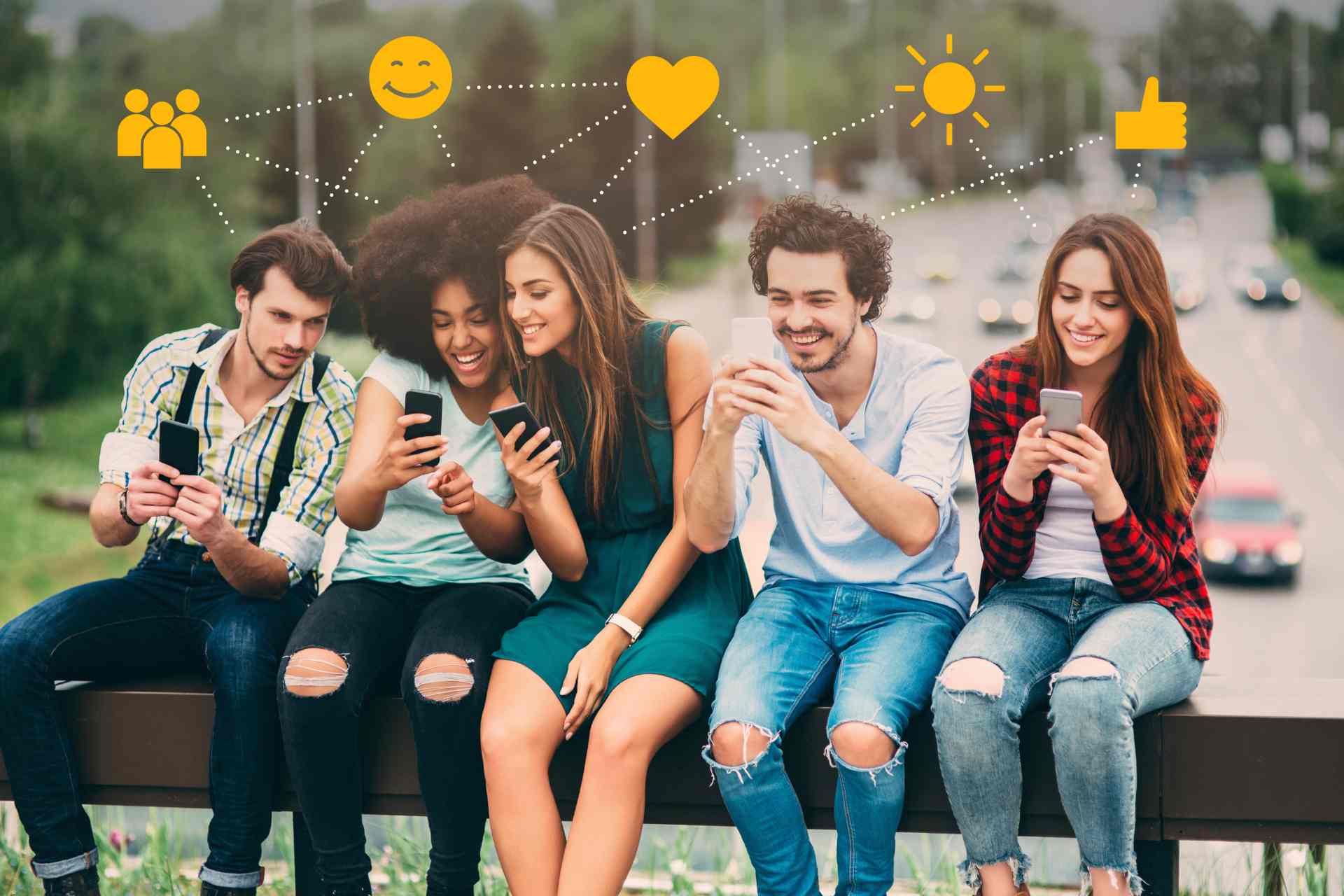 Social Media Wellness Communities Connecting Hearts